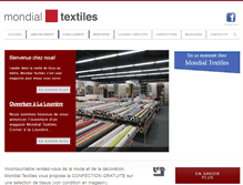 Tablet Screenshot of mondial-textiles.be